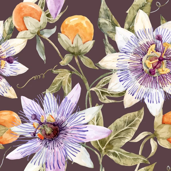 Suluboya çiçek deseni