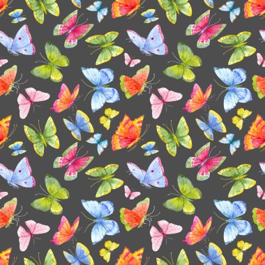 suluboya kelebek deseni