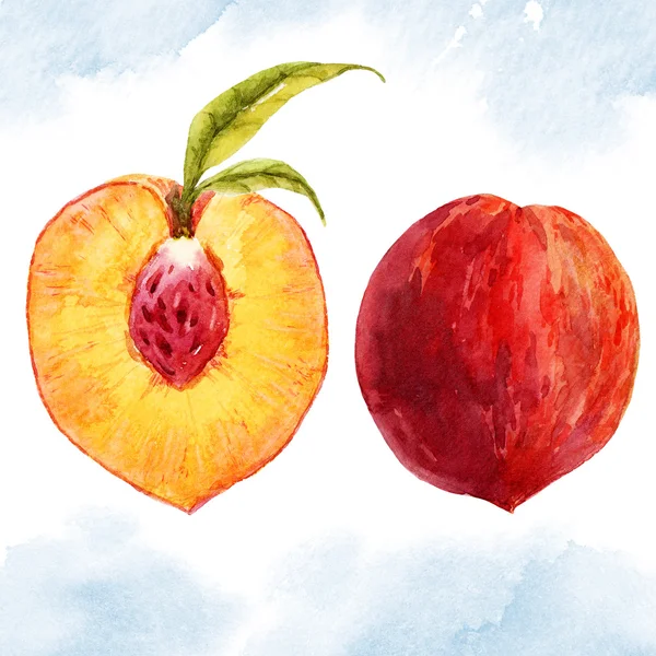 Вкусный персик — стоковое фото