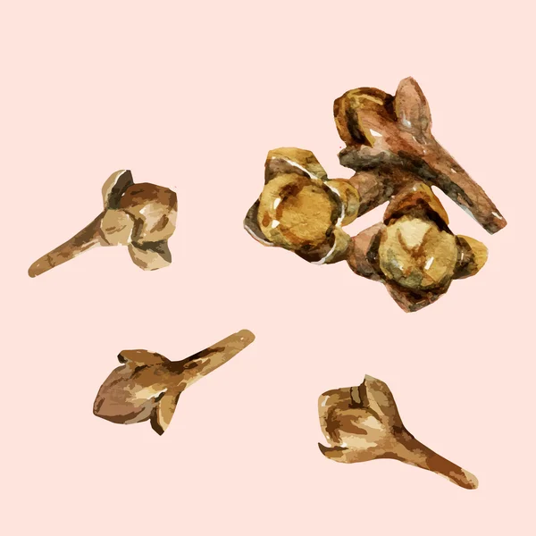 Aquarel hand getrokken teentjes — Stockvector