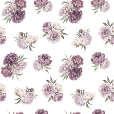 Güzel vektörsüz çiçek desenli, elle çizilmiş suluboya yumuşak pembe şakayık çiçekleri. Stok resimlemesi.