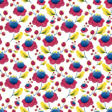 suluboya çiçek desen doğa arka plan