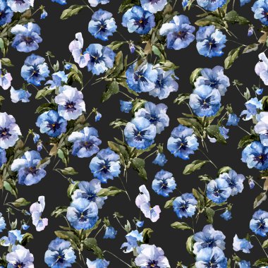 Blue flowers 2 clipart
