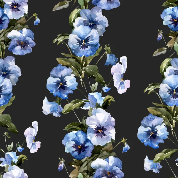Blå blommor 1 — Stock vektor