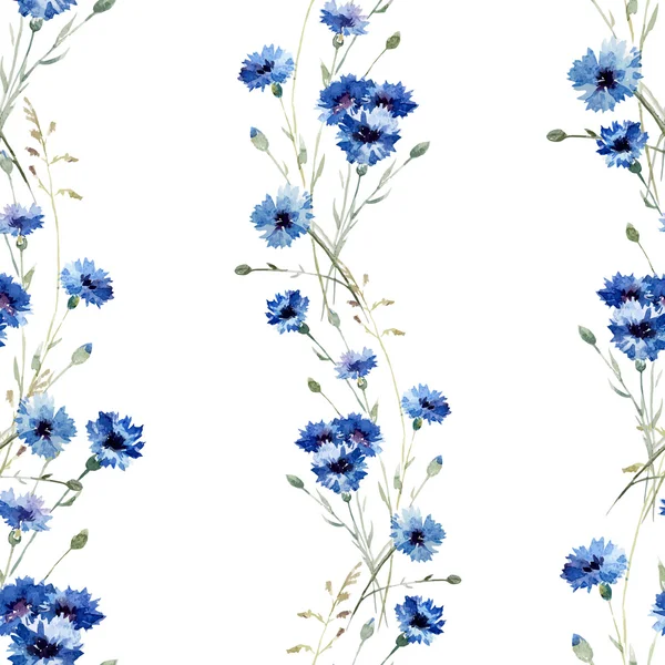 Flores azules 7 — Vector de stock