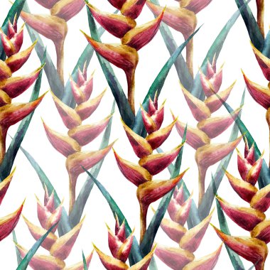 Tropikal suluboya desen