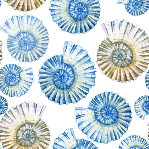Ocean pattern watercolor background — Stock Photo, Image