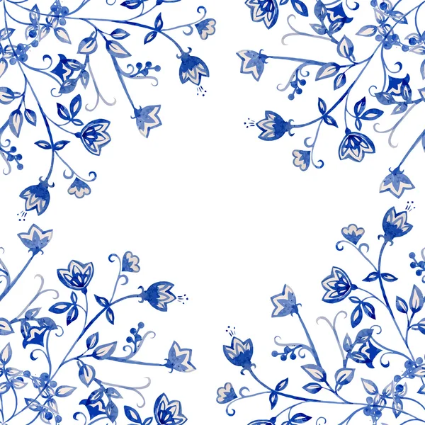 Patrón de flor de acuarela para fondo — Archivo Imágenes Vectoriales