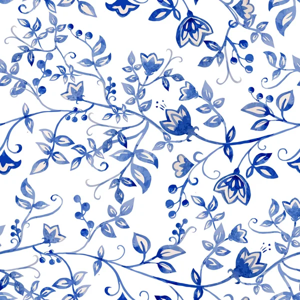 Ακουαρέλα λουλούδι μοτίβο για φόντο — Διανυσματικό Αρχείο