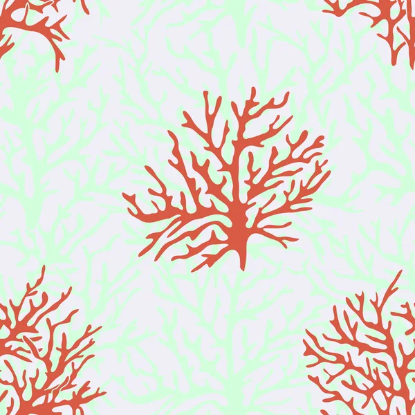 Corals pattern for background — Stock Vector