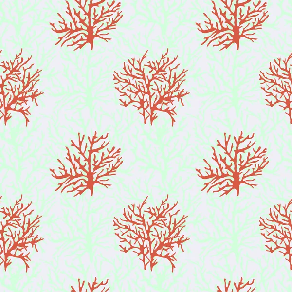 Corals pattern for background — Stock Vector