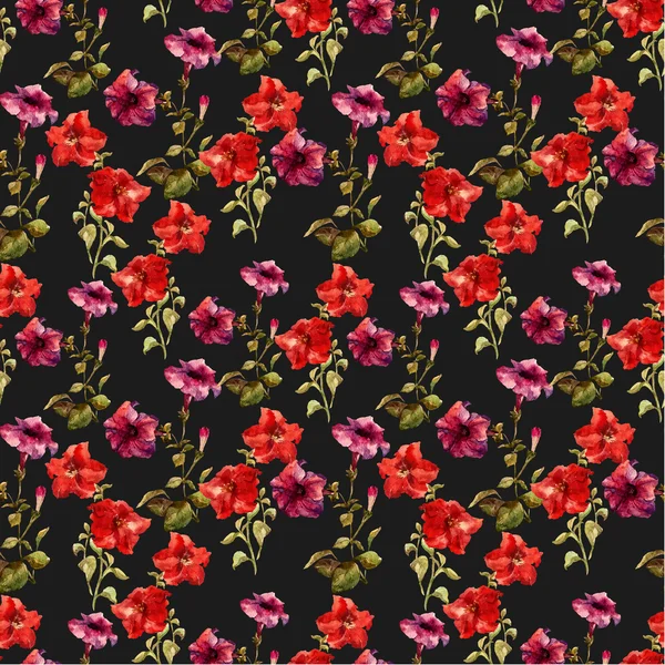 Suluboya çiçek deseni