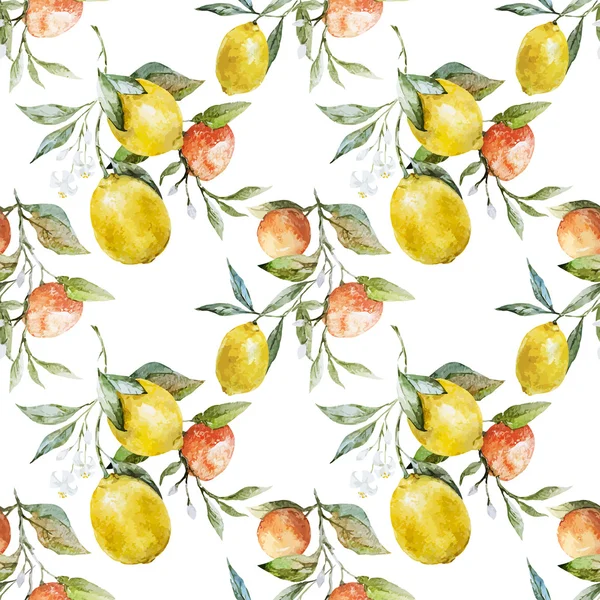 Zitronen und Orangen — Stockvektor
