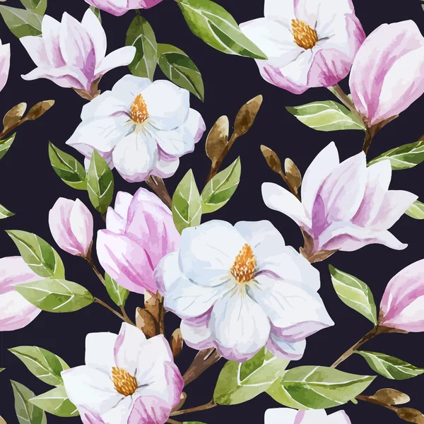 Magnolia μοτίβο — Διανυσματικό Αρχείο