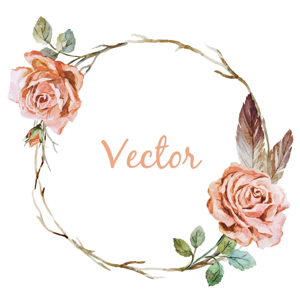 Rózsa wearth — Stock Vector
