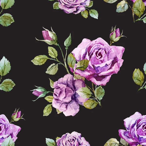 Gentle roses pattern — Stock Vector