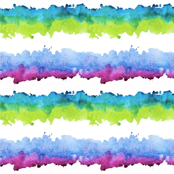 Bandes colorées aquarelle — Image vectorielle