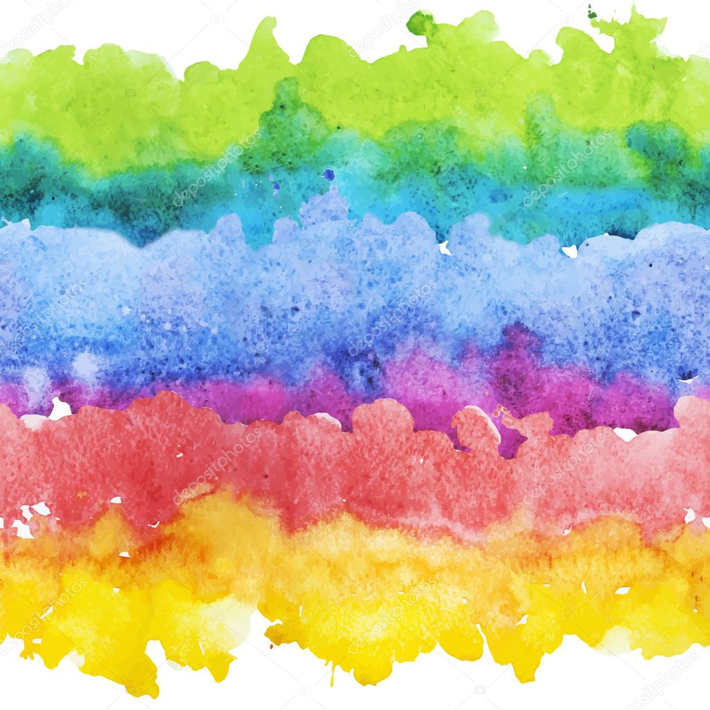 Watercolor colourful stripes