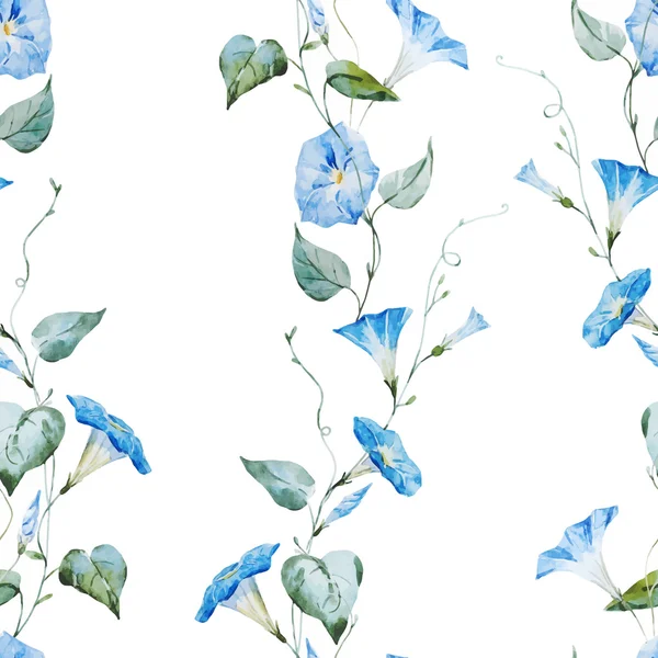 Doux motif floral aquarelle — Image vectorielle