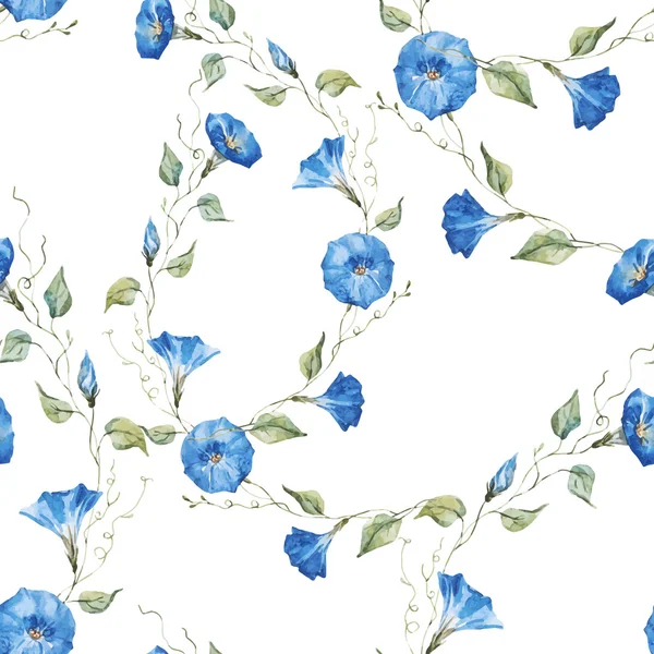 Doux motif floral aquarelle — Image vectorielle