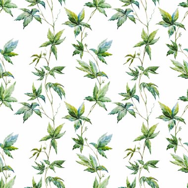Watercolor floral pattern clipart