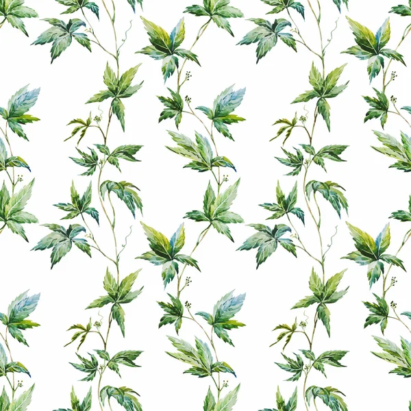 Patrón floral de acuarela — Vector de stock