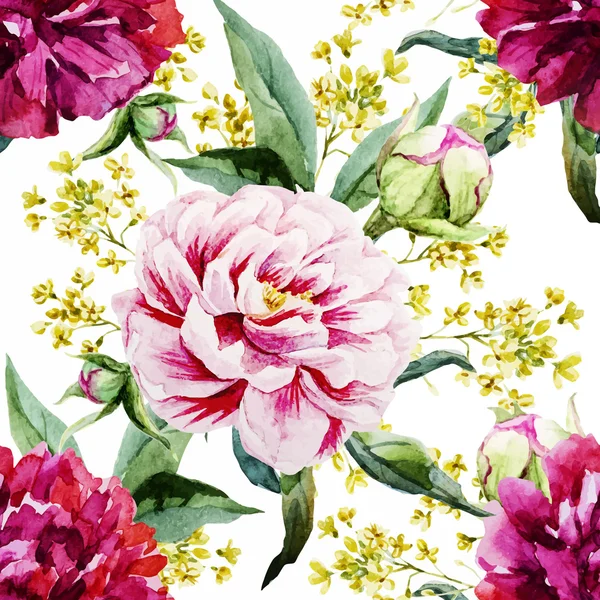 Aquarelle motif floral — Image vectorielle