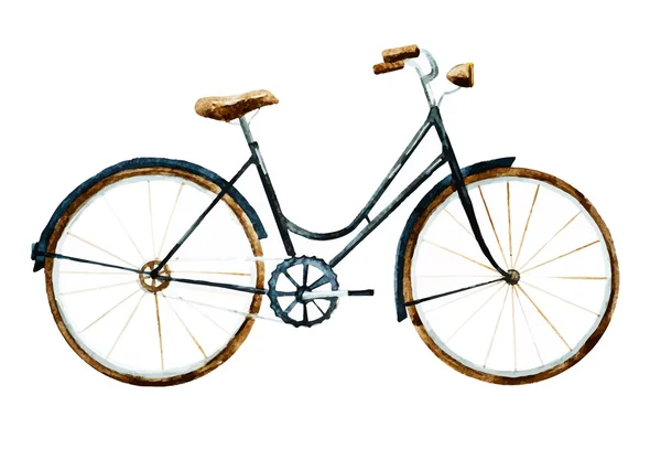 Akwarela rower — Wektor stockowy
