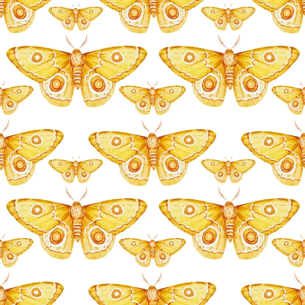 Modèle de papillons aquarelle — Image vectorielle