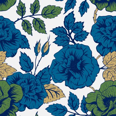 Çiçek vektör deseni