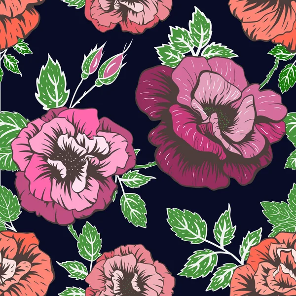 Floral vector pattern — Stock Vector