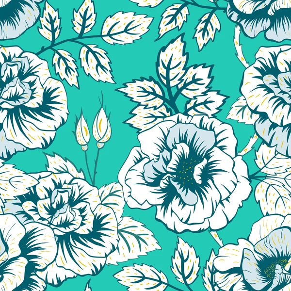 花のベクトルパターン — ストックベクタ