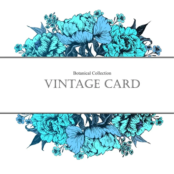 Εκλεκτής ποιότητας floral διάνυσμα κάρτα — Διανυσματικό Αρχείο
