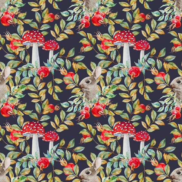 Autumn watercolor pattern — Stock Image Autumn watercolor pattern Stock Picture