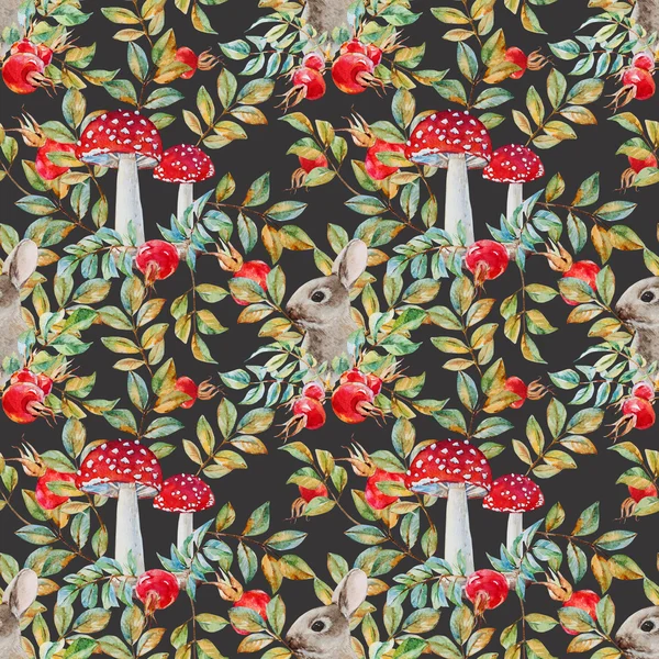 Autumn watercolor pattern — Stock Image Autumn watercolor pattern Stock Image