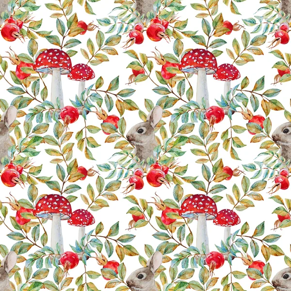 Autumn watercolor pattern — Stock Image Autumn watercolor pattern Stock Picture