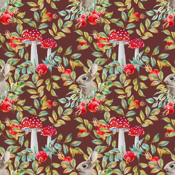 Autumn watercolor pattern — Stock Image Autumn watercolor pattern Royalty Free Stock Photos