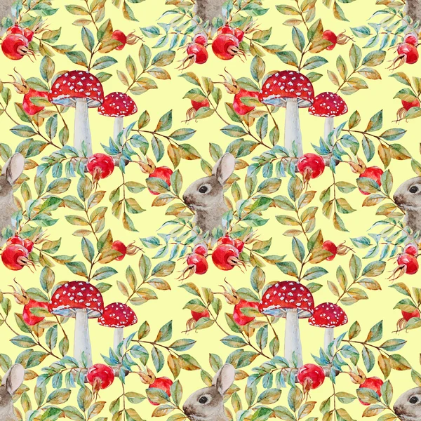 Autumn watercolor pattern — Stock Image Autumn watercolor pattern Stock Picture
