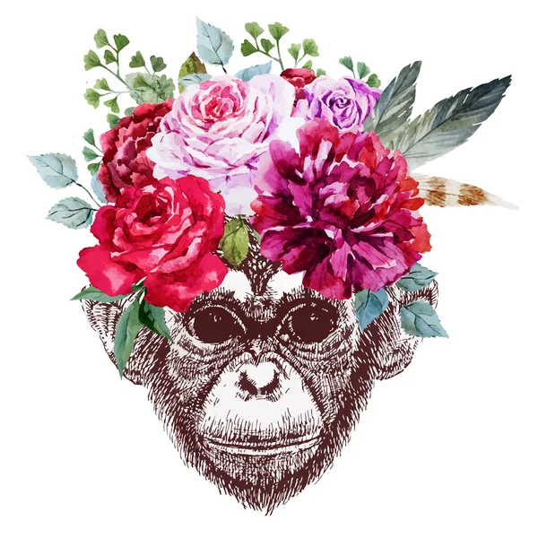 Διάνυσμα μαϊμού — Διανυσματικό Αρχείο