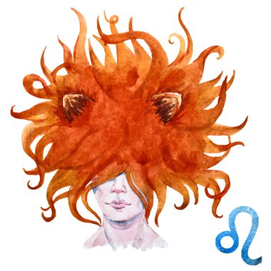 Leo Astroloji vektör