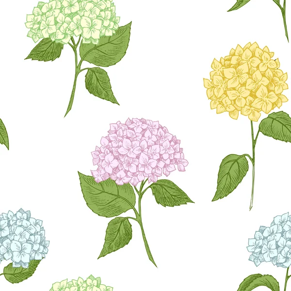 Hand drawn floral pattern Stock Vector