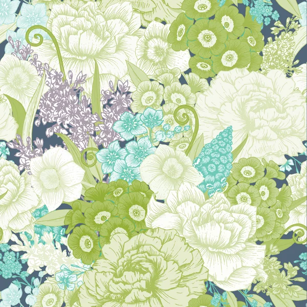 Hand drawn floral pattern Vector Graphics