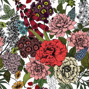 vektör çiçek desenli