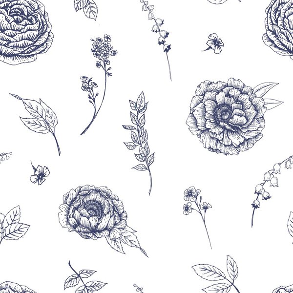 Vector floral pattern