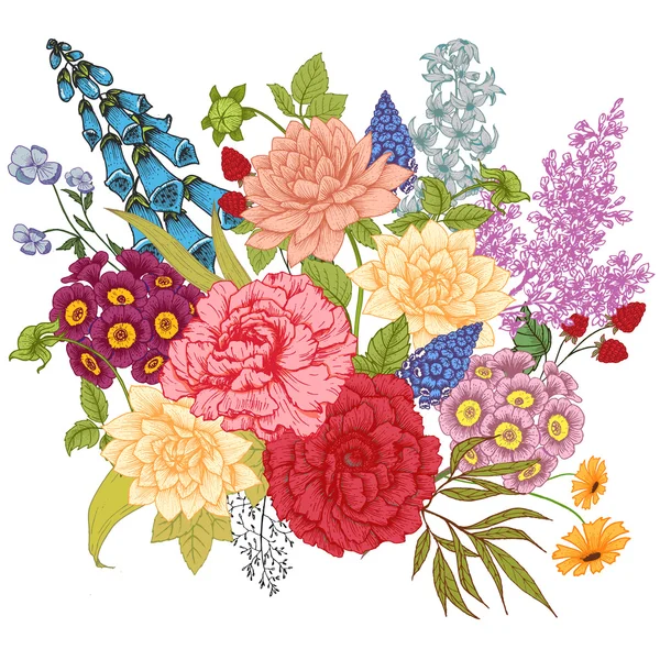Nice vector flowers Stock Vector