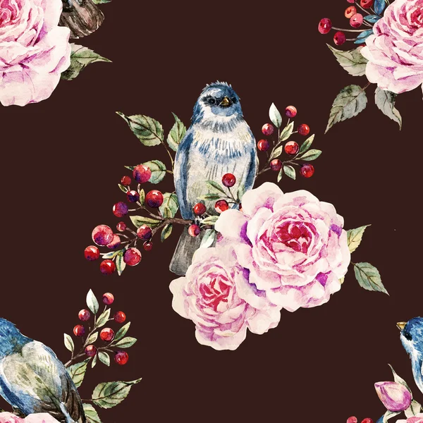 Raster bird pattern — Stock Image Raster bird pattern Royalty Free Stock Images