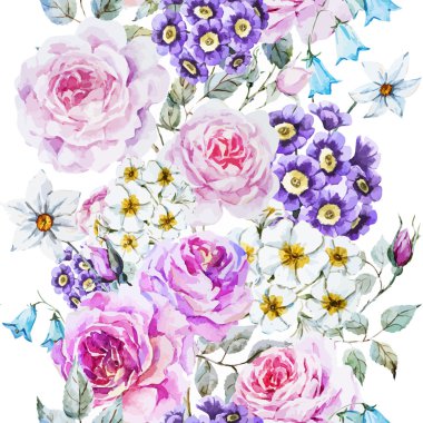 vektör çiçek desenli