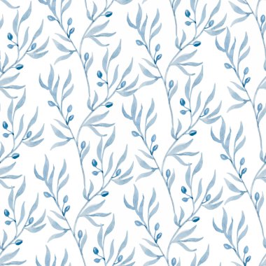 vektör suluboya çiçek desenli