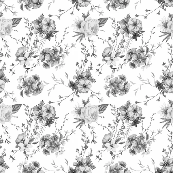 Vector watercolor floral pattern — Stock Vector