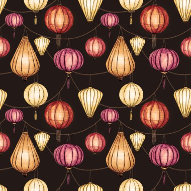 Suluboya raster seamless Çin modeli